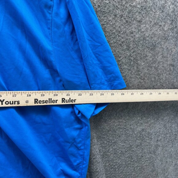 Nike Polo Shirt Mens XL Blue Performance Jersey Dri Fit Golf Golfer Extra Large - Picture 10 of 10